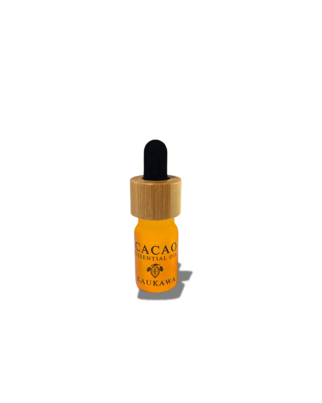 Cacao essential oil in a 5ml bottle made from Chuncho cacao beans